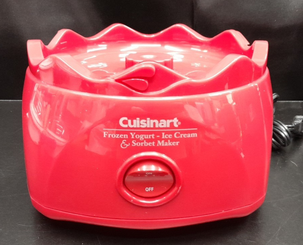 Cuisinart Ice Cream Maker ICE-21 Red Motor Base Replacement Part Tested